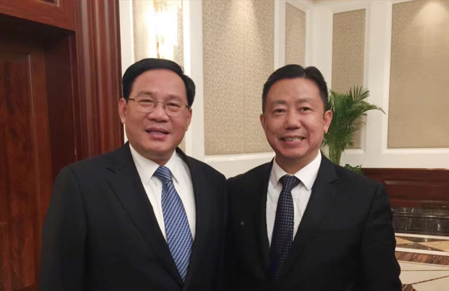 中央政治局常委、国务院总理李强与周海江合影